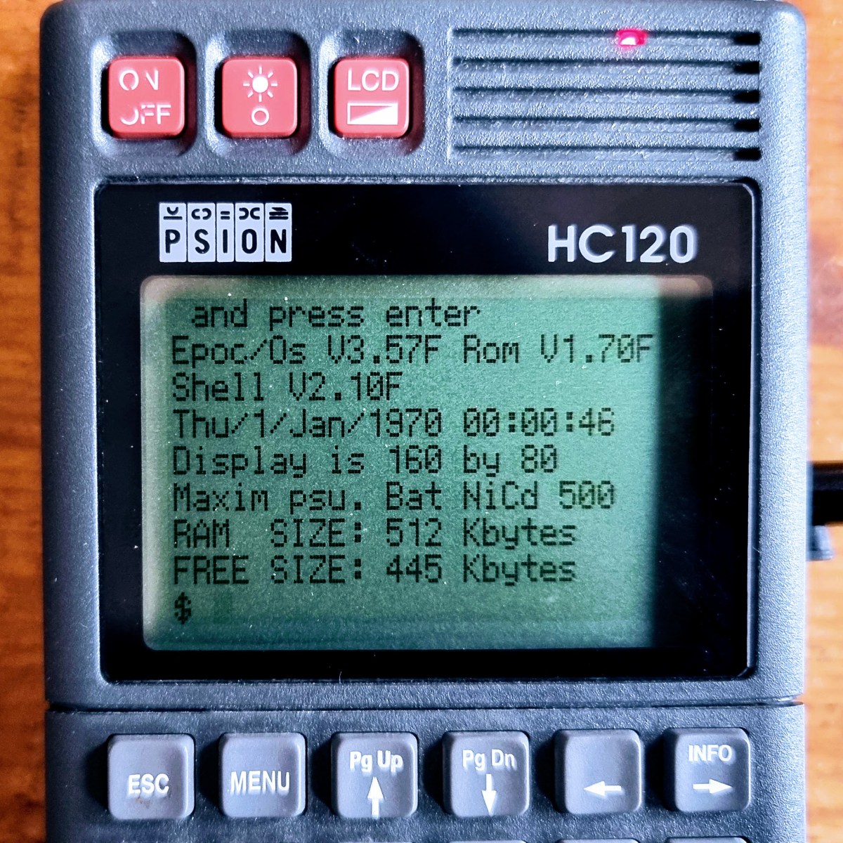 More retro Psion: The HC120 “corporate handheld”