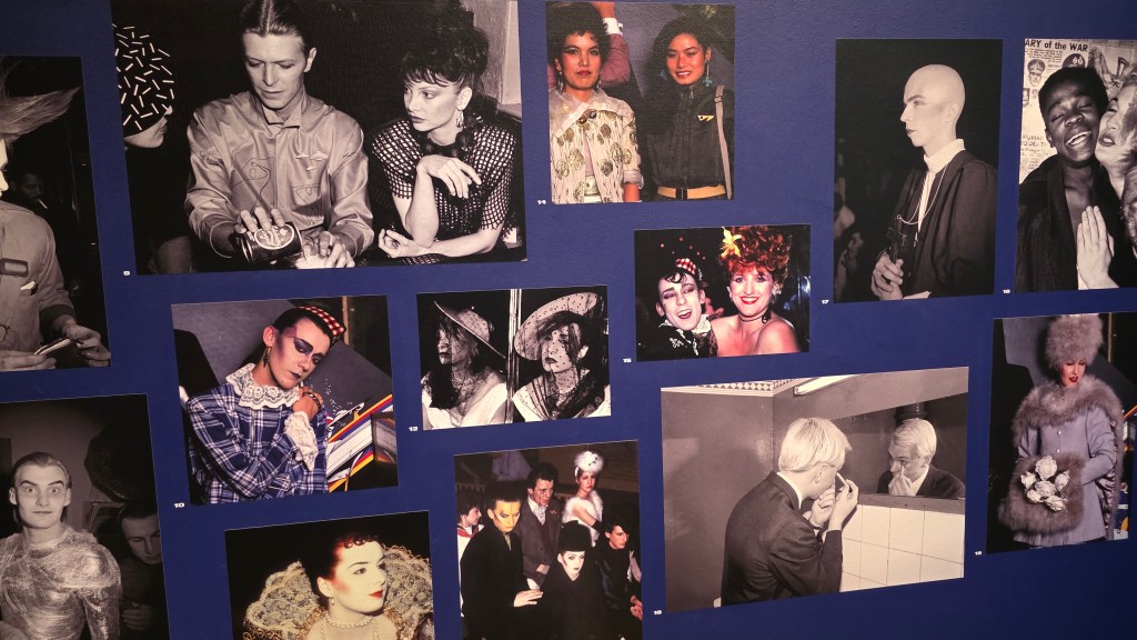 A collage of black and white photographs featuring various individuals in eclectic fashion, showcasing diverse styles and expressions from past decades.
